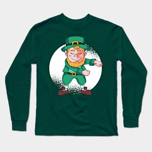 Flossing Leprechaun Long Sleeve T-Shirt